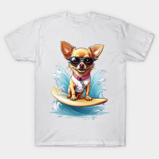 Surfing Chihuahua T-Shirt